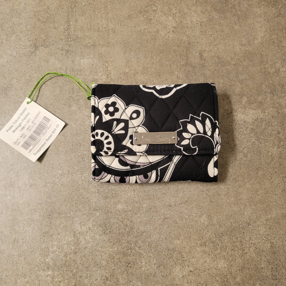 Vera Bradley Black and White Compact Wallet